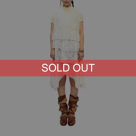 【USED】00's 2W PARIS TRIPLE TIER LACE DRESS