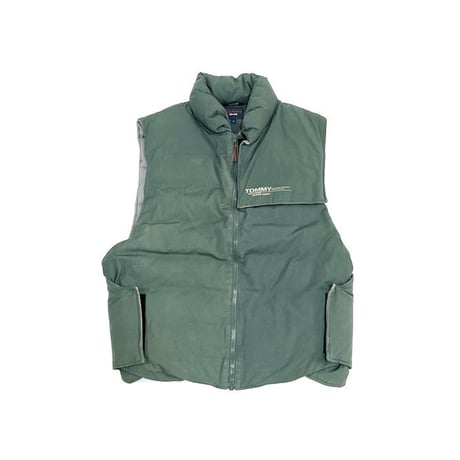 【USED】90'S-00'S TOMMY JEANS GIMMICK DESIGN DOWN VEST