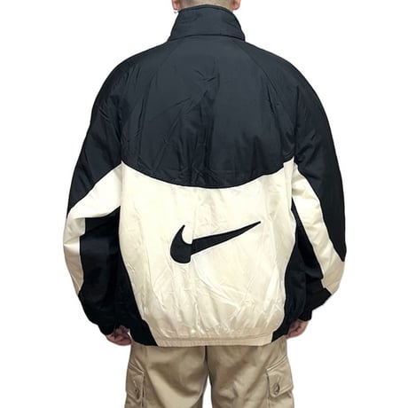 【USED】90's NIKE OLD SCHOOL MONOTONE PUFFER NYLON JACKET
