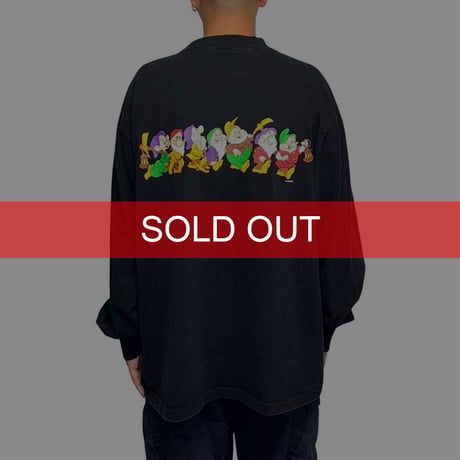 【USED】90's WALT DISNEY Snow White and the Seven Dwarfs L/S T-SHIRT