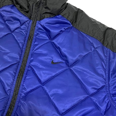 【USED】00'S NIKE QUILTING JACKET METALLIC BLUE