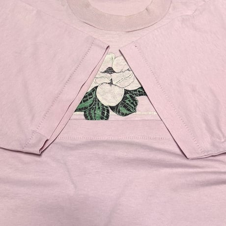 【USED】80's LOUISIANA Magnolia T-shirt Baby Pink