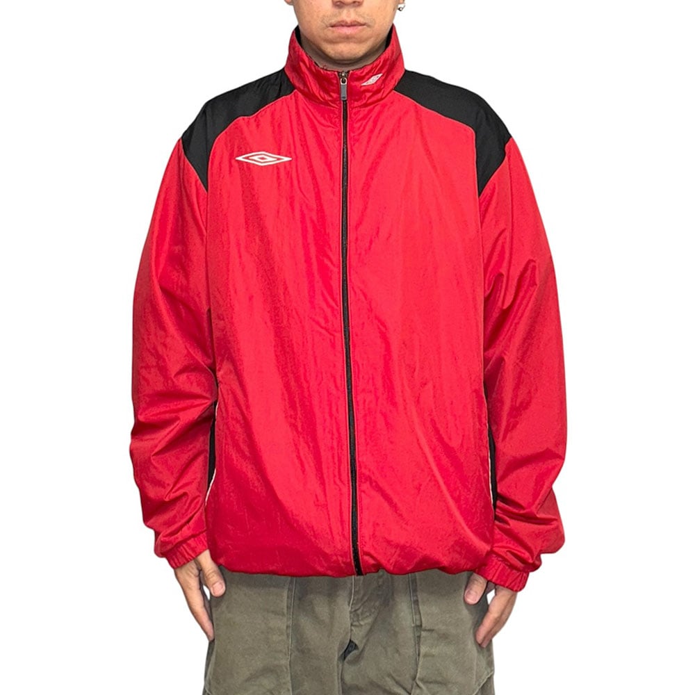 USED】00's UMBRO LIGHT SHELL JACKET RED | KONBINI