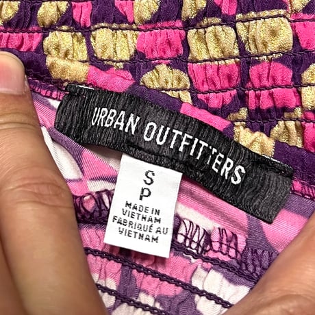 【USED】00's URBAN OUTFITTERS GEOMETRIC PATTERN CAMI BUSTIER
