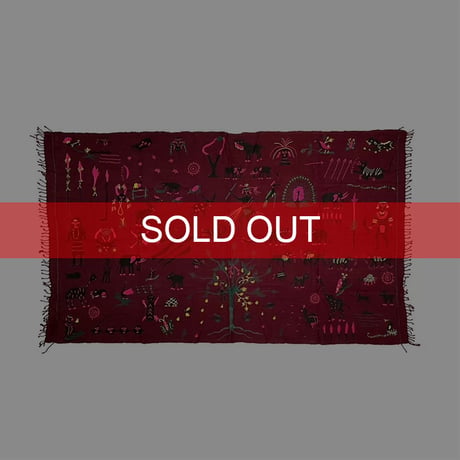 【USED】70's HAND EMBROIDERY CHIN TEXTILE