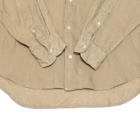 【USED】90'S BANANA REPUBLIC IRISH LINEN SHIRT BEIGE