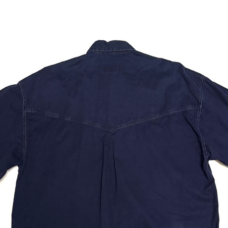 【USED】90's VERSACE JEANS SIGNATURE Indigo Western Shirt