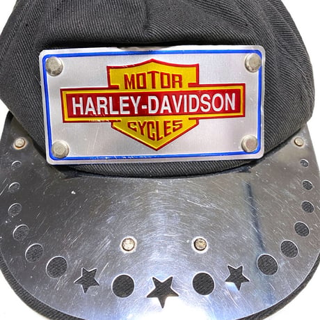 【USED】90'S HARLEY-DAVIDSON METAL PLATE CAP