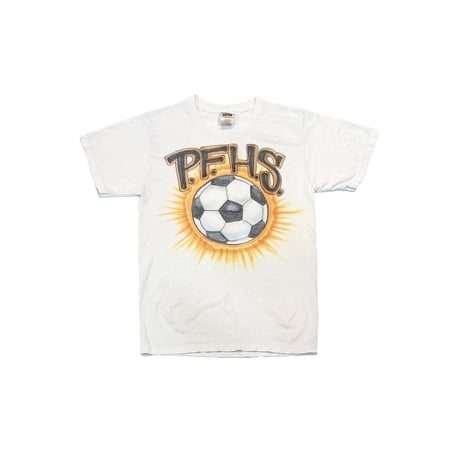 【USED】00's AIRBRUSH P.F.H.S. SOCCER T-SHIRT
