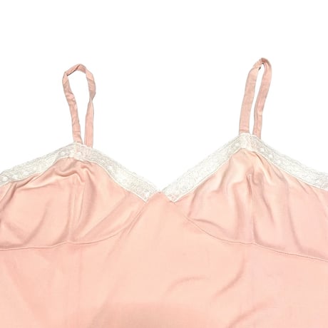 【USED】60's VINTAGE LINGERIE CAMISOLE BABY PINK