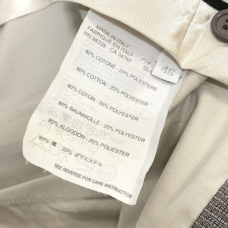 【USED】00'S MIU MIU SLIM CHECK TROUSERS