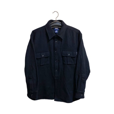 【USED】90'S-00'S STUSSY CPO SHIRT