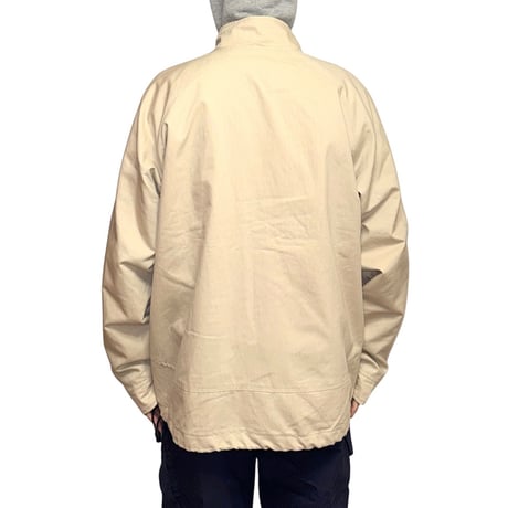 【USED】00's EURO NIKE Minimal Stand Collar Jacket Ivory
