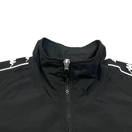 【USED】90'S KAPPA POLY TRACK JACKET BLACK