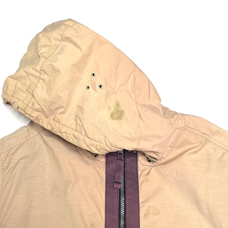 【USED】00’s NAUTICA JEANS Sand Beige Oversized Hooded Jacket