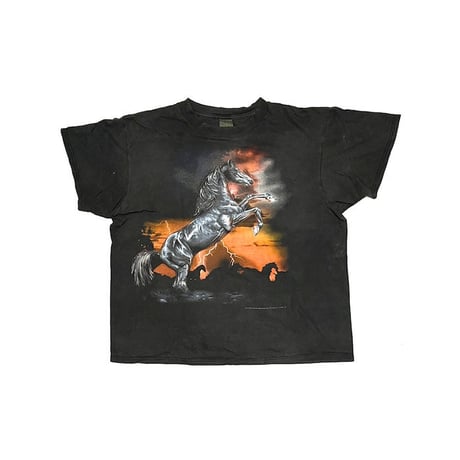 【USED】90'S THUNDER BEHIND THE HORSE T-SHIRT