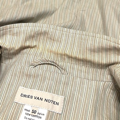【USED】90's DRIES VAN NOTEN PEAKED LAPEL STRIPE JACKET