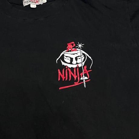 【USED】80's-90's euro ROCK NINJA T-SHIRT