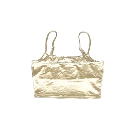 【USED】00's SATIN BUSTIER CHAMPAGNE COLOR