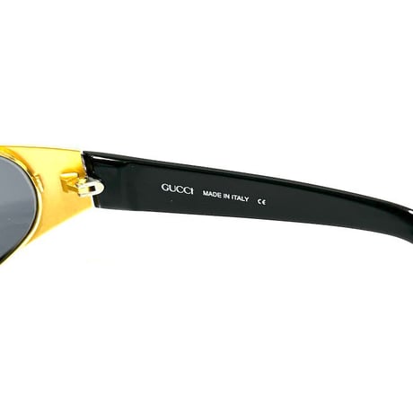 【DEAD STOCK】VINTAGE GUCCI SUNGLASSES BLACK × GOLD