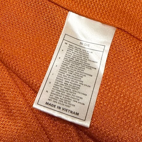 【USED】00's EURO NIKE CLIMA-FIT Lined Shell Jacket Navy × Safety Orange