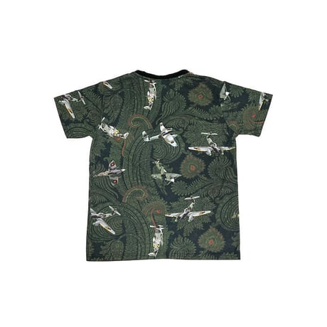 【USED】GIVENCHY 2012 SS PRE PAISLEY × MILITARY AIRCRAFT T-SHIRT