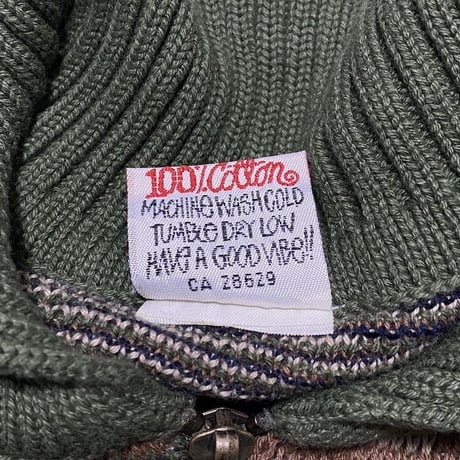 【USED】90'S STUSSY CAMO KNIT SWEATER