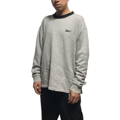 【USED】90'S REEBOK ONE POINT LOGO SWEATSHIRT