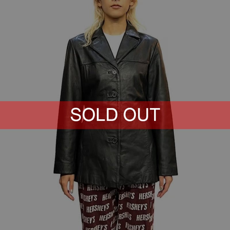 Rare 00's archive leather jacket Italy Bomber Jacket × Leather