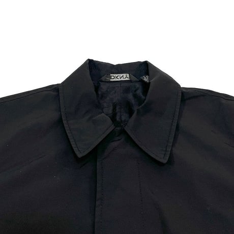 【USED】90'S-00'S DKNY COTTON NYLON COAT BLACK