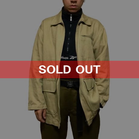 【USED】90'S DKNY COVERALL BEIGE