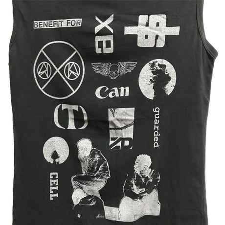 【USED】RAF SIMONS 2003 SS "CONSUMED" NO SLEEVES TEE