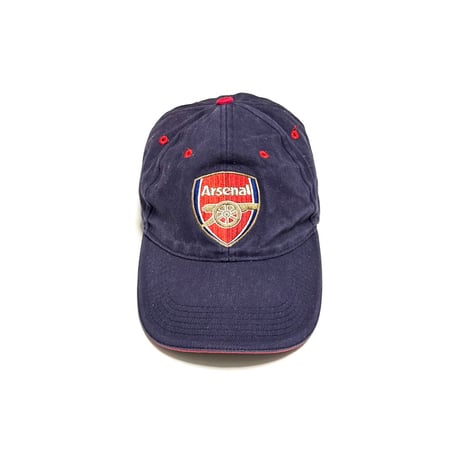 【USED】90's-00's Arsenal FC Embroidered Crest Cotton Cap Navy