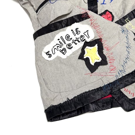 【USED】2010s Desigual Patchwork Chaos Tailored Jacket