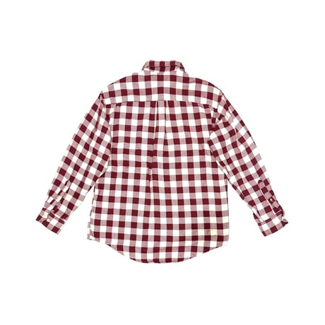 【USED】90's OLD GAP BLOCK CHECK FLANNEL B.D SHIRT