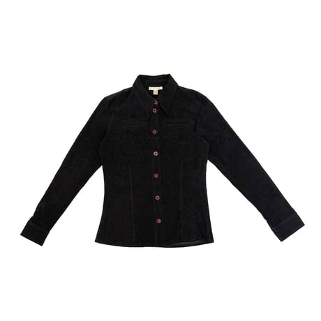 【USED】90's-00's SPORTSTAFF BLOUSE BLACK