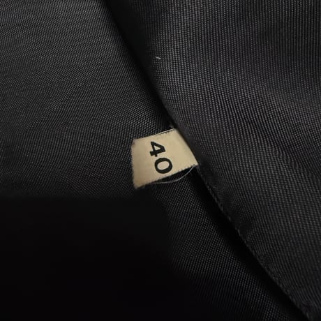 【USED】00's UNITED COLORS OF BENETTON Black Leather Jacket OPTI Zip
