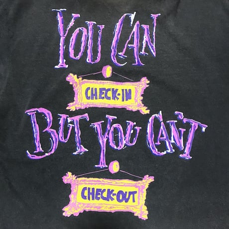 【USED】90'S  DISNEY TOWER OF TERROR T-SHIRT