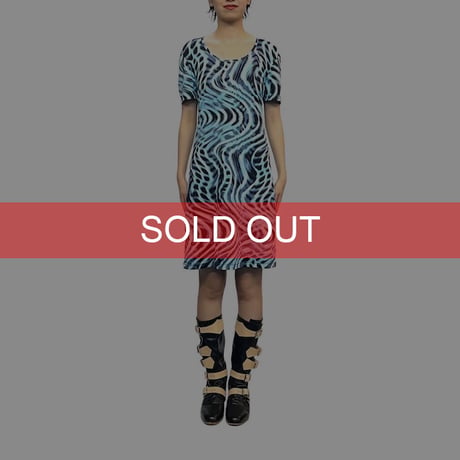 【USED】00's VERSACE CLASSIC V2 GRAPHICAL DRESS
