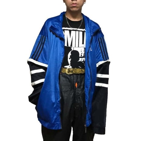 【USED】90'S ADIDAS OVERSIZED 2-WAY TRACK JACKET