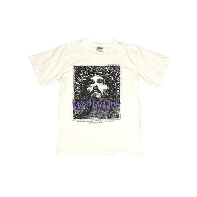 USED】90'S JESUS CHRIST WON BY ONE T-SHIRT | KO USED】90'S JESUS CHRIST WON BY ONE T-SHIRT | KO