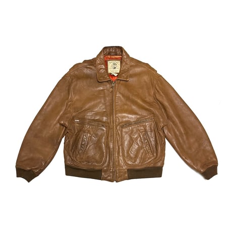 【USED】80's Banana Republic Adventure Outfitters Leather Flight Jacket Brown