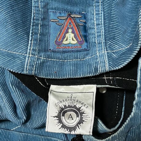 【USED】90'S ANARCHIC ADJUSTMENT CORDUROY ANORAK JACKET "SubBase" SKY BLUE