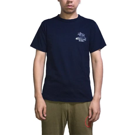 【USED】90'S STUSSY OLD SKOOL T-SHIRT