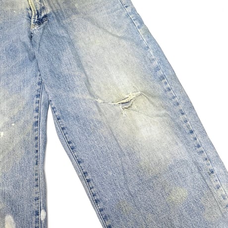 【USED】90's VERSACE JEANS COUTURE DAMAGED DENIM PANTS