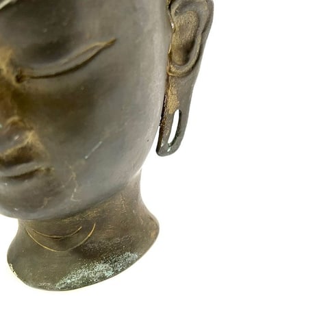 【USED】VINTAGE BRASS BUDDHA HEAD