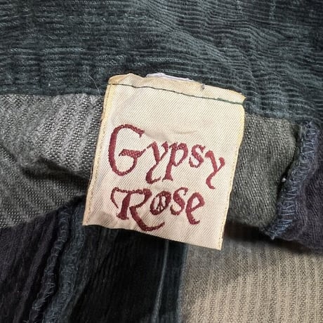 【USED】90'S GYPSY ROSE CORDUROY PATCHWORK CARGO PANTS