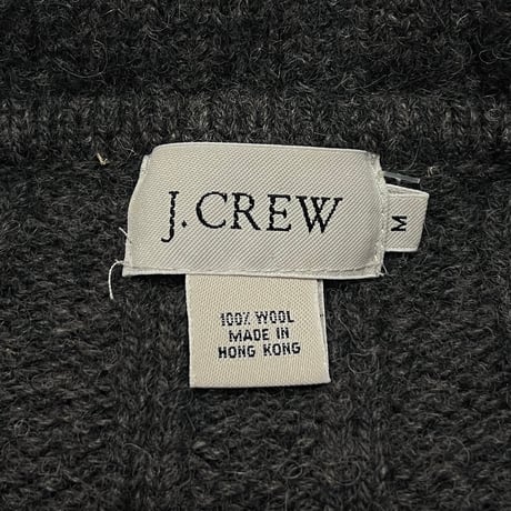 【USED】00's J.CREW WOOL COLLARED SWEATER