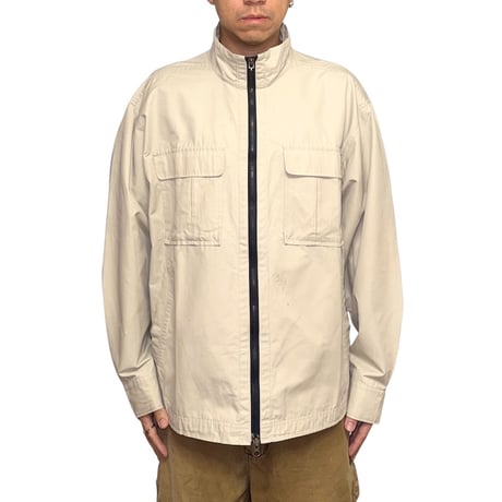 【USED】90's-00's NIKE Double Zip Minimal Utility Jacket Light Beige