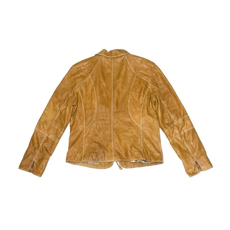【USED】00's BIBA LAMB ZIP LEATHER JACKET